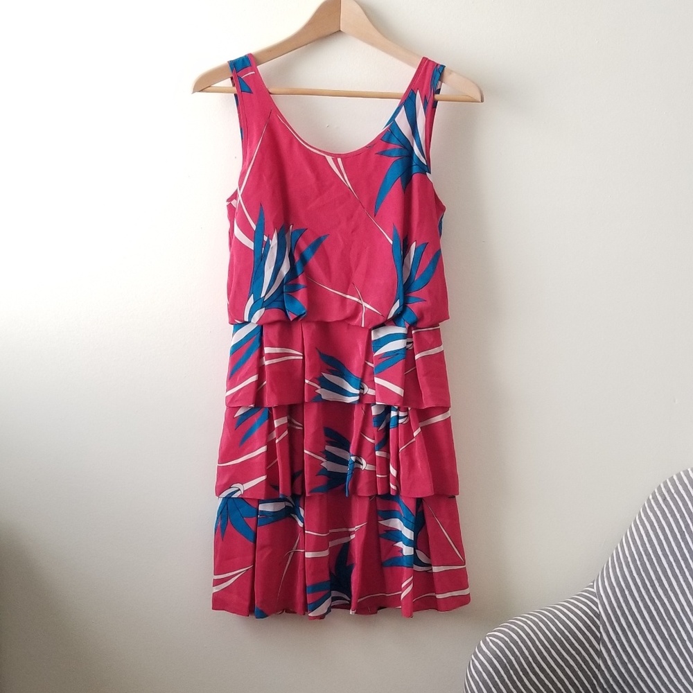 Sariah Silk Ruffle Tiered Dress